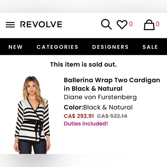 DVF Diane von Furstenberg Ballerina Wrap Tie Up Ribbon Bow Stripe Sweater Ballet - Picture 11 of 12